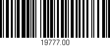 Código de barras (EAN, GTIN, SKU, ISBN): '19777.00'