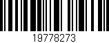 Código de barras (EAN, GTIN, SKU, ISBN): '19778273'
