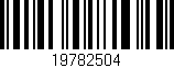 Código de barras (EAN, GTIN, SKU, ISBN): '19782504'