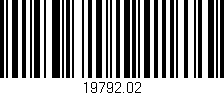 Código de barras (EAN, GTIN, SKU, ISBN): '19792.02'