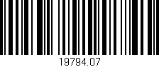 Código de barras (EAN, GTIN, SKU, ISBN): '19794.07'