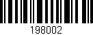 Código de barras (EAN, GTIN, SKU, ISBN): '198002'