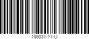 Código de barras (EAN, GTIN, SKU, ISBN): '198031-11-U'