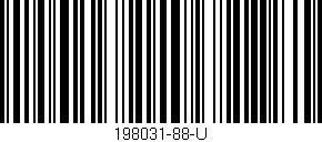 Código de barras (EAN, GTIN, SKU, ISBN): '198031-88-U'