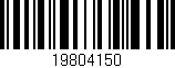 Código de barras (EAN, GTIN, SKU, ISBN): '19804150'