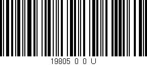 Código de barras (EAN, GTIN, SKU, ISBN): '19805_0_0_U'