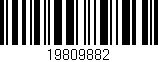 Código de barras (EAN, GTIN, SKU, ISBN): '19809882'