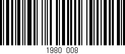 Código de barras (EAN, GTIN, SKU, ISBN): '1980/008'