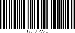 Código de barras (EAN, GTIN, SKU, ISBN): '198101-99-U'