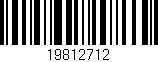 Código de barras (EAN, GTIN, SKU, ISBN): '19812712'