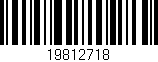 Código de barras (EAN, GTIN, SKU, ISBN): '19812718'