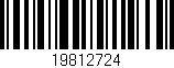 Código de barras (EAN, GTIN, SKU, ISBN): '19812724'