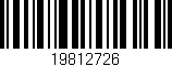 Código de barras (EAN, GTIN, SKU, ISBN): '19812726'