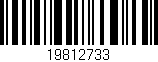 Código de barras (EAN, GTIN, SKU, ISBN): '19812733'