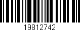 Código de barras (EAN, GTIN, SKU, ISBN): '19812742'