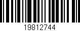 Código de barras (EAN, GTIN, SKU, ISBN): '19812744'
