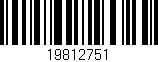Código de barras (EAN, GTIN, SKU, ISBN): '19812751'