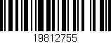 Código de barras (EAN, GTIN, SKU, ISBN): '19812755'