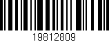Código de barras (EAN, GTIN, SKU, ISBN): '19812809'