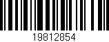 Código de barras (EAN, GTIN, SKU, ISBN): '19812854'