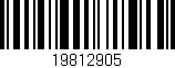 Código de barras (EAN, GTIN, SKU, ISBN): '19812905'