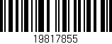 Código de barras (EAN, GTIN, SKU, ISBN): '19817855'