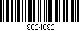 Código de barras (EAN, GTIN, SKU, ISBN): '19824092'