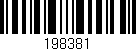 Código de barras (EAN, GTIN, SKU, ISBN): '198381'