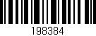 Código de barras (EAN, GTIN, SKU, ISBN): '198384'