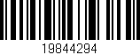 Código de barras (EAN, GTIN, SKU, ISBN): '19844294'