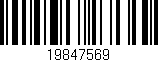 Código de barras (EAN, GTIN, SKU, ISBN): '19847569'