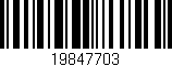 Código de barras (EAN, GTIN, SKU, ISBN): '19847703'
