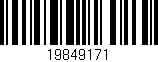 Código de barras (EAN, GTIN, SKU, ISBN): '19849171'