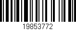 Código de barras (EAN, GTIN, SKU, ISBN): '19853772'
