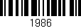Código de barras (EAN, GTIN, SKU, ISBN): '1986'