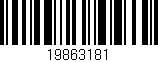Código de barras (EAN, GTIN, SKU, ISBN): '19863181'