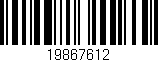 Código de barras (EAN, GTIN, SKU, ISBN): '19867612'