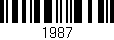 Código de barras (EAN, GTIN, SKU, ISBN): '1987'