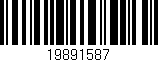 Código de barras (EAN, GTIN, SKU, ISBN): '19891587'
