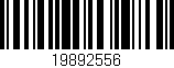 Código de barras (EAN, GTIN, SKU, ISBN): '19892556'