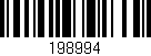 Código de barras (EAN, GTIN, SKU, ISBN): '198994'