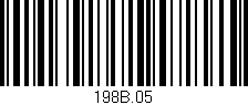 Código de barras (EAN, GTIN, SKU, ISBN): '198B.05'