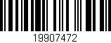 Código de barras (EAN, GTIN, SKU, ISBN): '19907472'