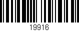 Código de barras (EAN, GTIN, SKU, ISBN): '19916'
