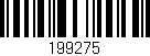 Código de barras (EAN, GTIN, SKU, ISBN): '199275'