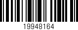Código de barras (EAN, GTIN, SKU, ISBN): '19948164'