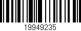 Código de barras (EAN, GTIN, SKU, ISBN): '19949235'