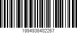 Código de barras (EAN, GTIN, SKU, ISBN): '1994938402267'