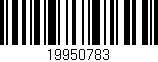 Código de barras (EAN, GTIN, SKU, ISBN): '19950783'