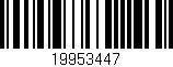 Código de barras (EAN, GTIN, SKU, ISBN): '19953447'